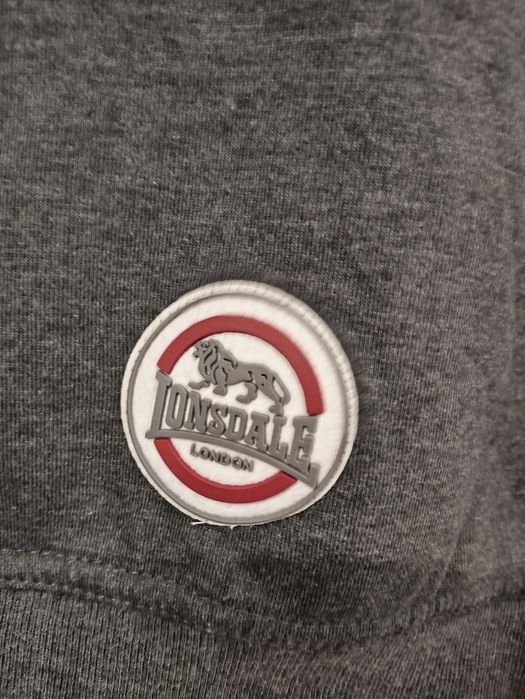 Męski bezrękawnik szary jesień zima z kapturem