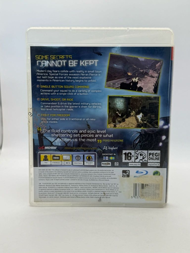 Blacksite 3xA Ps3 nr 6679