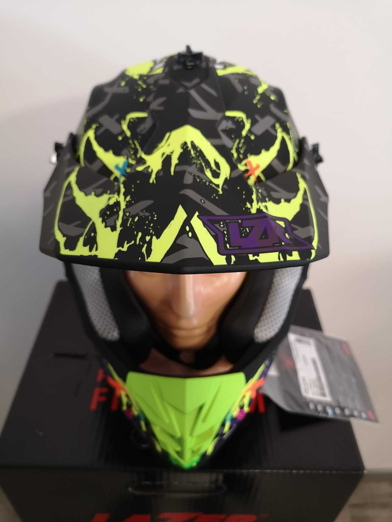 Kask LAZER OR3 Crazy  r. M   Black- Multi- Matt