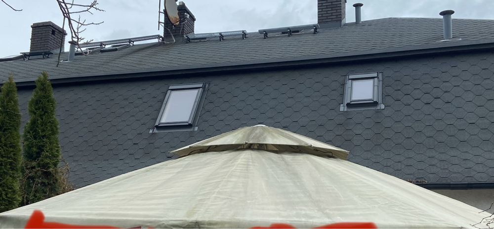 Parasol ogrodowy 5,5 m podstawa betonowa