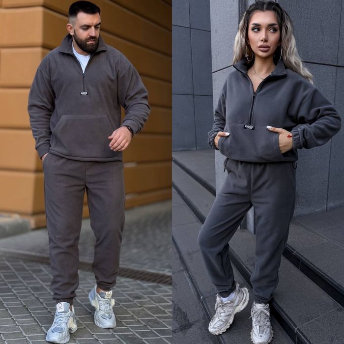 Флісовий костюм парні чоловічий та жіночий family look