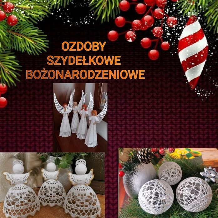 Ozdoby ręcznie robione szydełkiwe