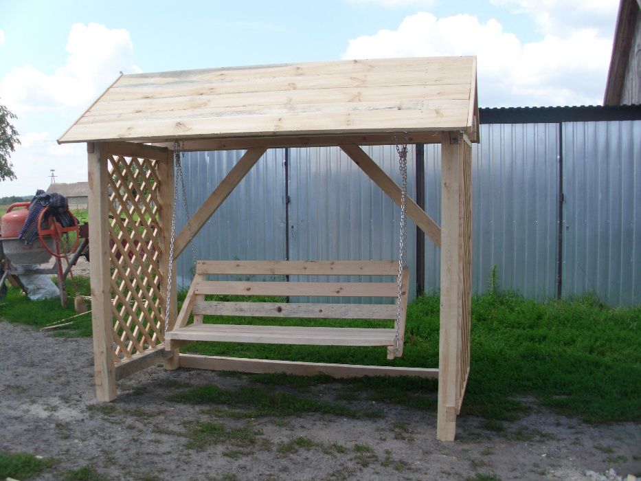 Huśtawka, pergola z daszkiem Promocja