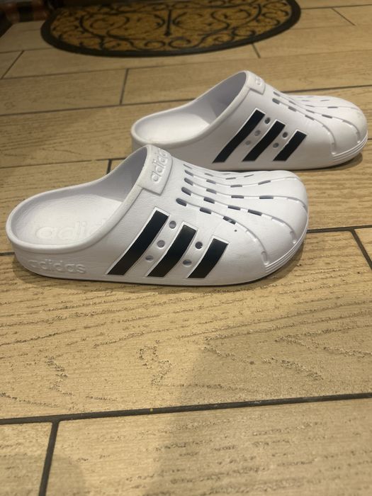 Buty gumowe białe Adidas