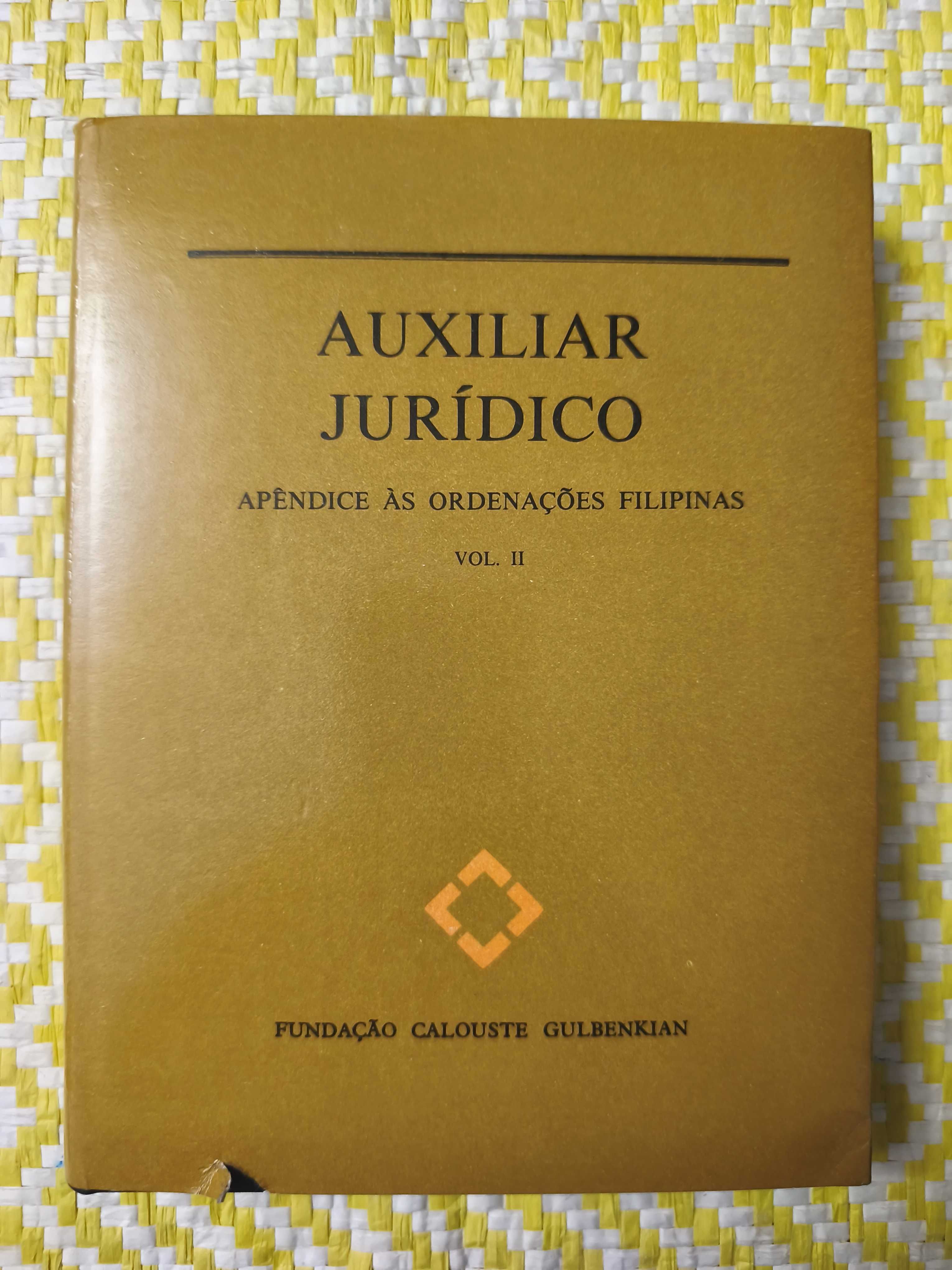 Auxiliar Jurídico -  Apêndice às Ordenações Filipinas - Vol II