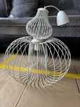 Duża Lampa druciana biała