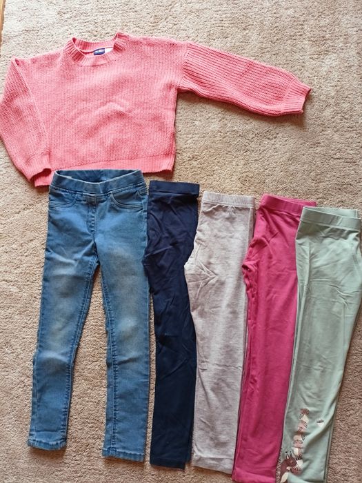 Leginsy jegginsy sweterek 116