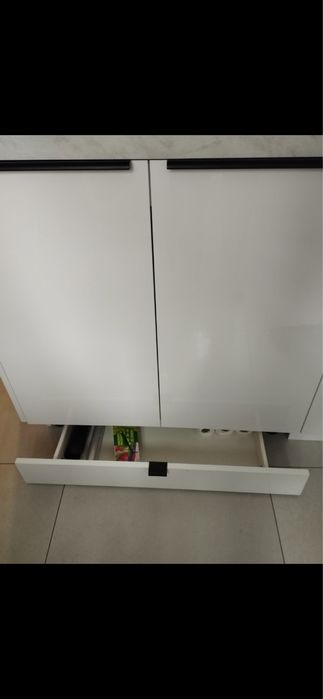 Szafka 80 cm zlewozmywakowa biała z szufladą