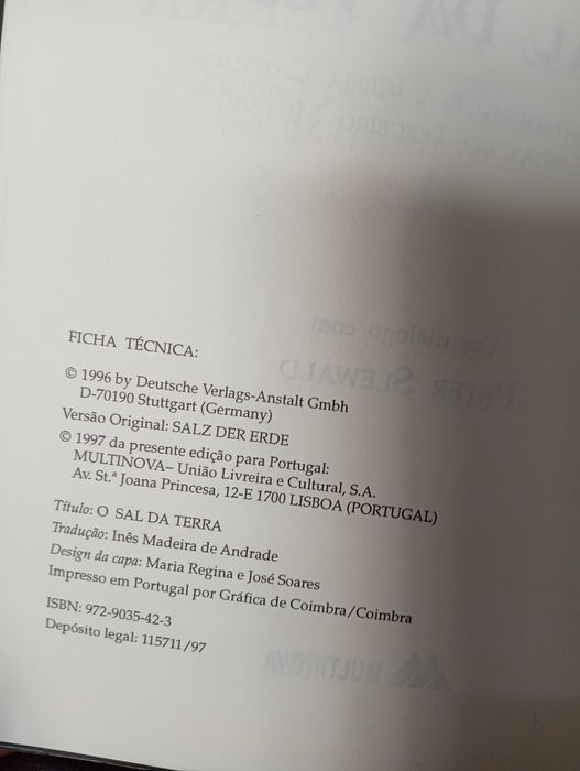 O Sal da Terra, Cardeal Ratzinger