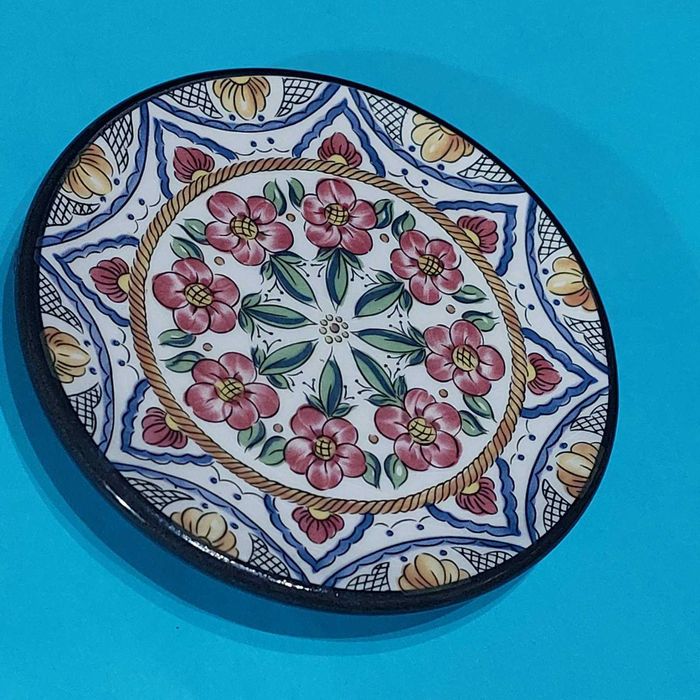 Тарелка, Керамика,  керамическая,  Испания,  на стену, винтажная