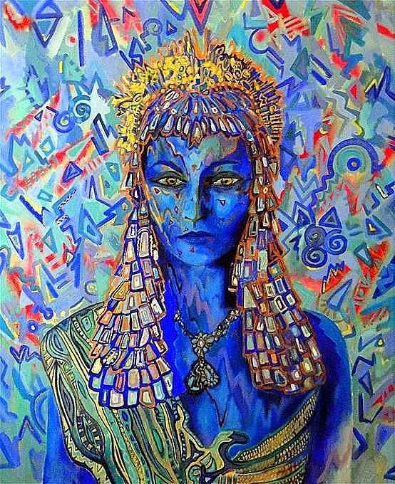 Bozena Grzyb-Jarodzka, 'Kaplanka', olej/plotno, 1989 r.; 100cm x 85cm