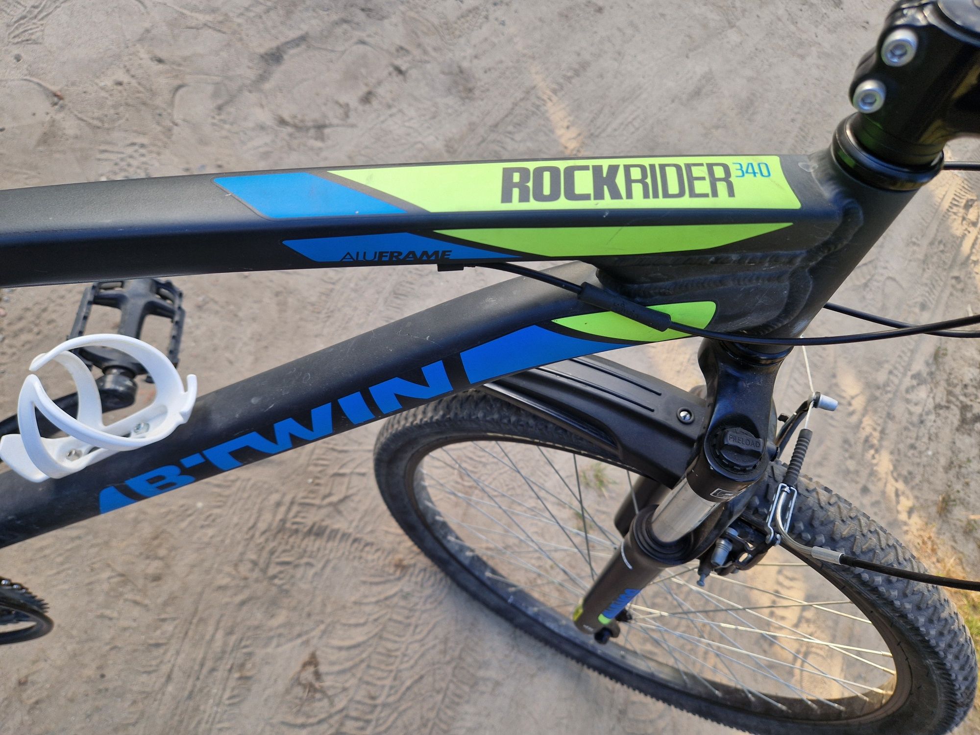 Piękny BTWIN ROCKRIDER 340/Aluminiowy Amortyzator Zadbany
