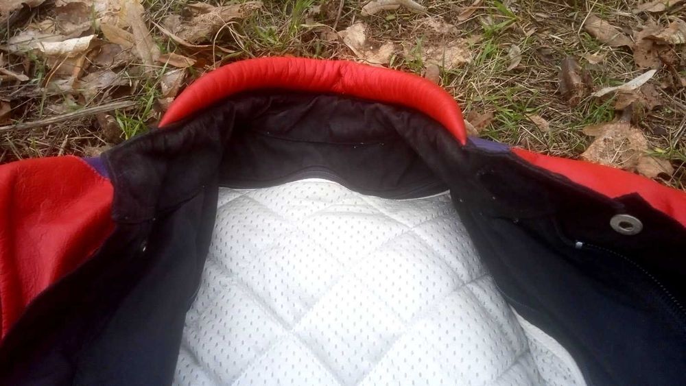 Мотокуртка с кордуры + нат. кож. вставки + защита + подстежка, 50 р./L