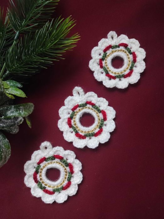 Szydełkowe ozdoby świąteczne