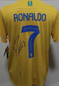 T shirt / camisola Al nassr autografada Ronaldo