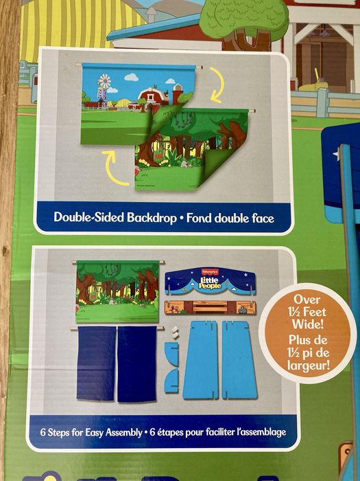 Fisher Price Teatrzyk Kukiełkowy Little People 2 marionetki 2 tła NOWY