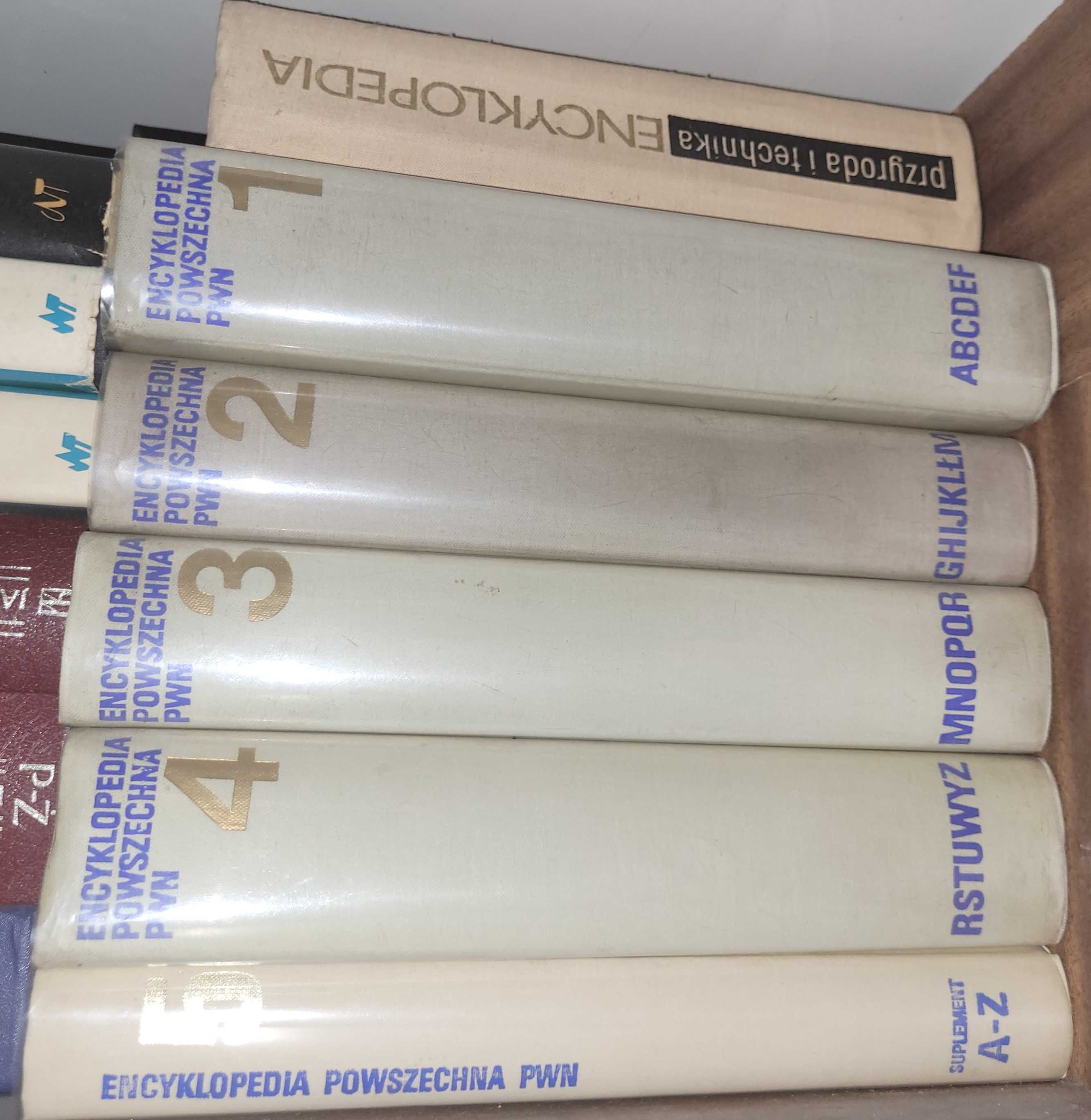 Encyklopedia 5 części i Encykl Przyroda i technika słownik Sienkiewicz