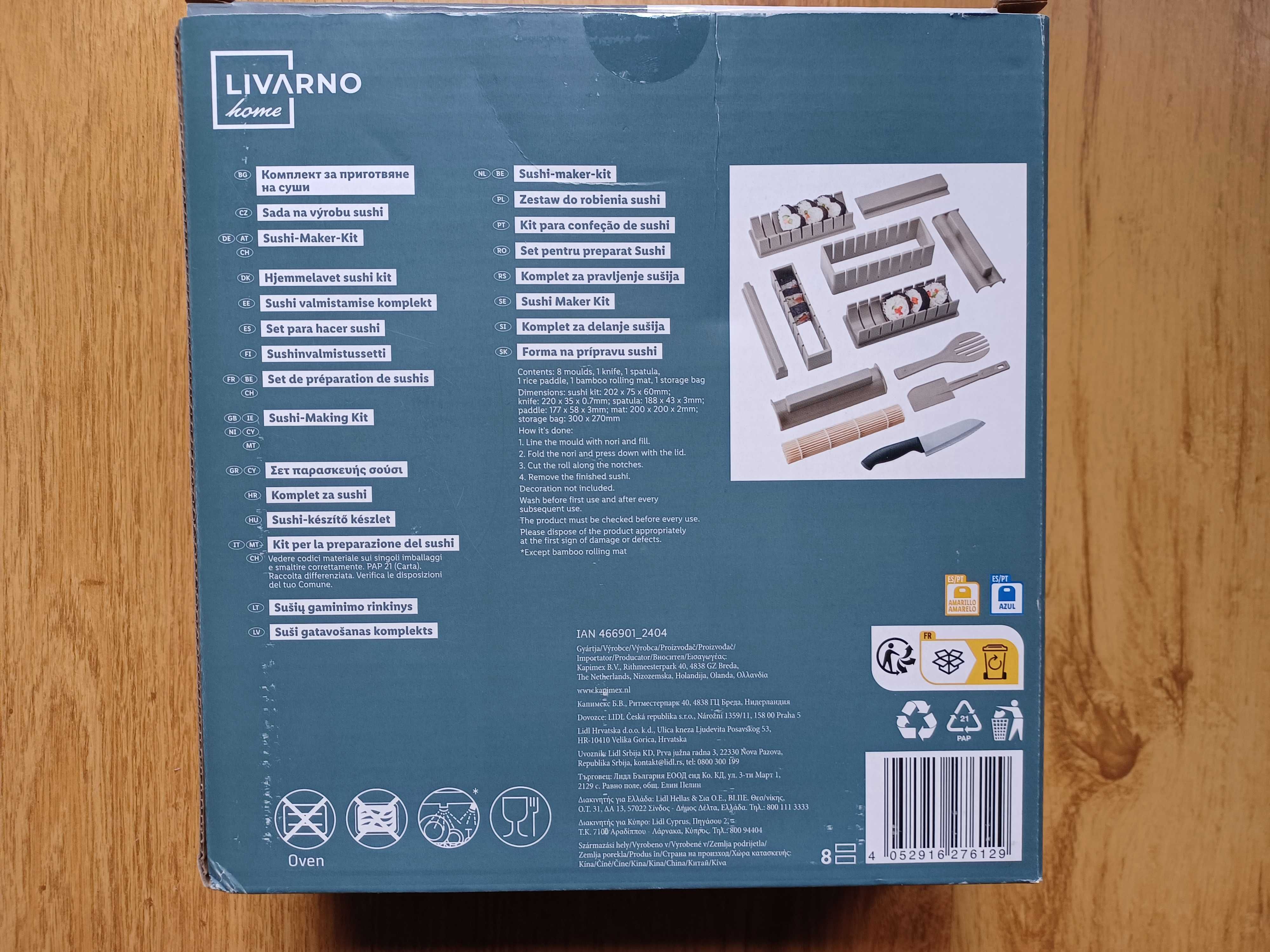 Zestaw do robienia sushi - 13 elementów - Livarno Home - NOWE