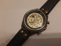 Wyjątkowy Zegarek Mechaniczny Nakręcany Mechanizm Modern Styl Gotycki