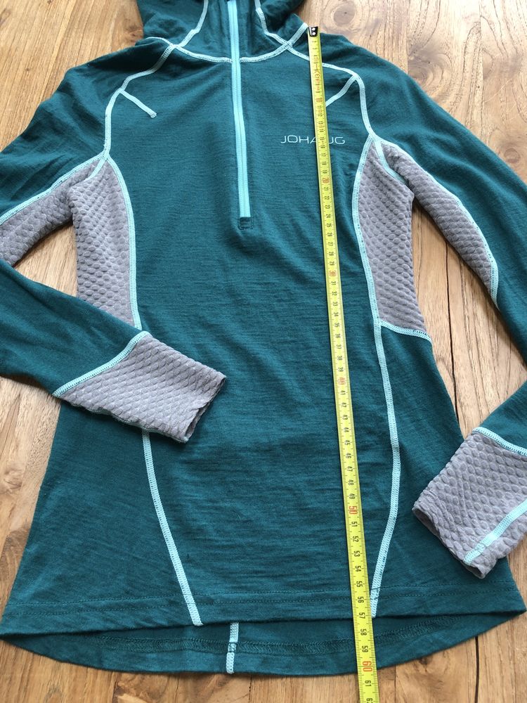 Johaug bluza termiczna wełniana merino z kapturem XS