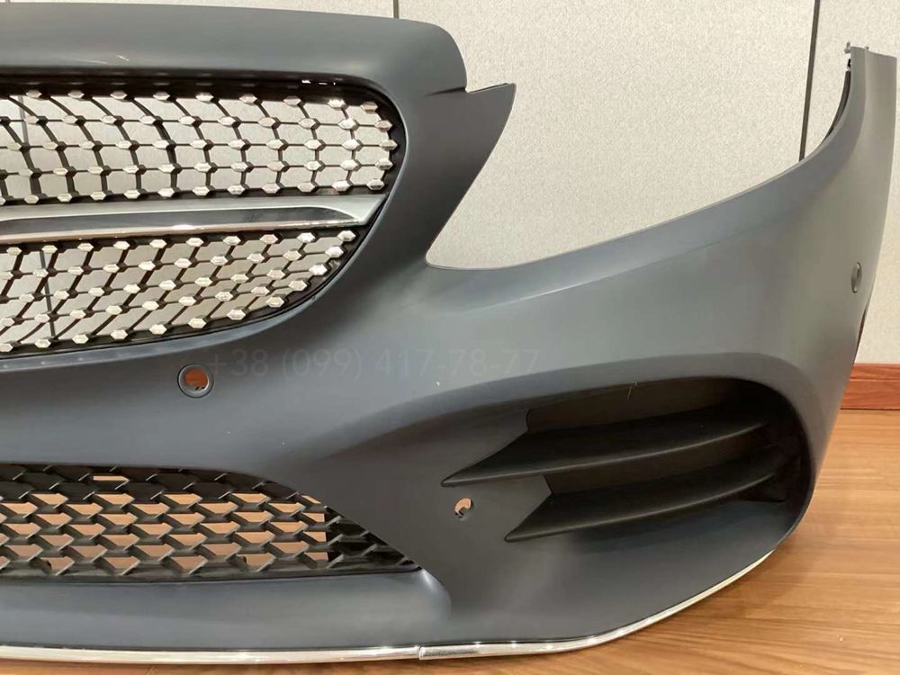 Бампер AMG передний рестайлинг Mercedes W205 C180 C200 C250 C300 C400