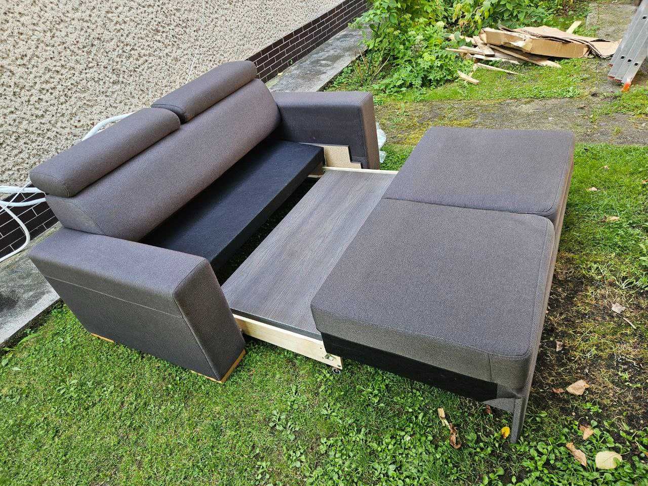 Sofa 2,5 osobowa z funkcją spania, rozkładana do przodu