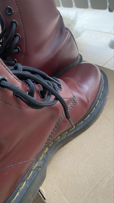 Оригінальні бордові Dr. Martens 1460 cherry red smooth