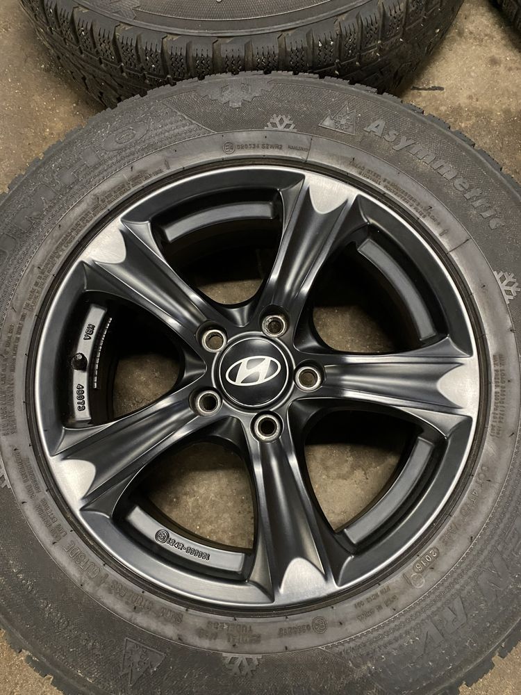 4 Koła Hyundai Tucson, IX35 16” 5x114,3 6,5Jx16H2 ET45, 215/70R16 TPMS