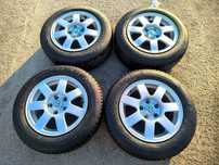 5x112 Felgi Aluminiowe Alufelgi 15 Koła Całoroczne Wielosezonowe VW GOLF 5 6 V VI JETTA CADDY TOURAN SHARAN PASSAT B5 3B0 SEAT LEON ALTEA ALHAMBRA AUDI A4 B5 B6 A6 C5 SKODA OCTAVIA 2 3 Legnica ALU-RAD 5,5mm 195/65