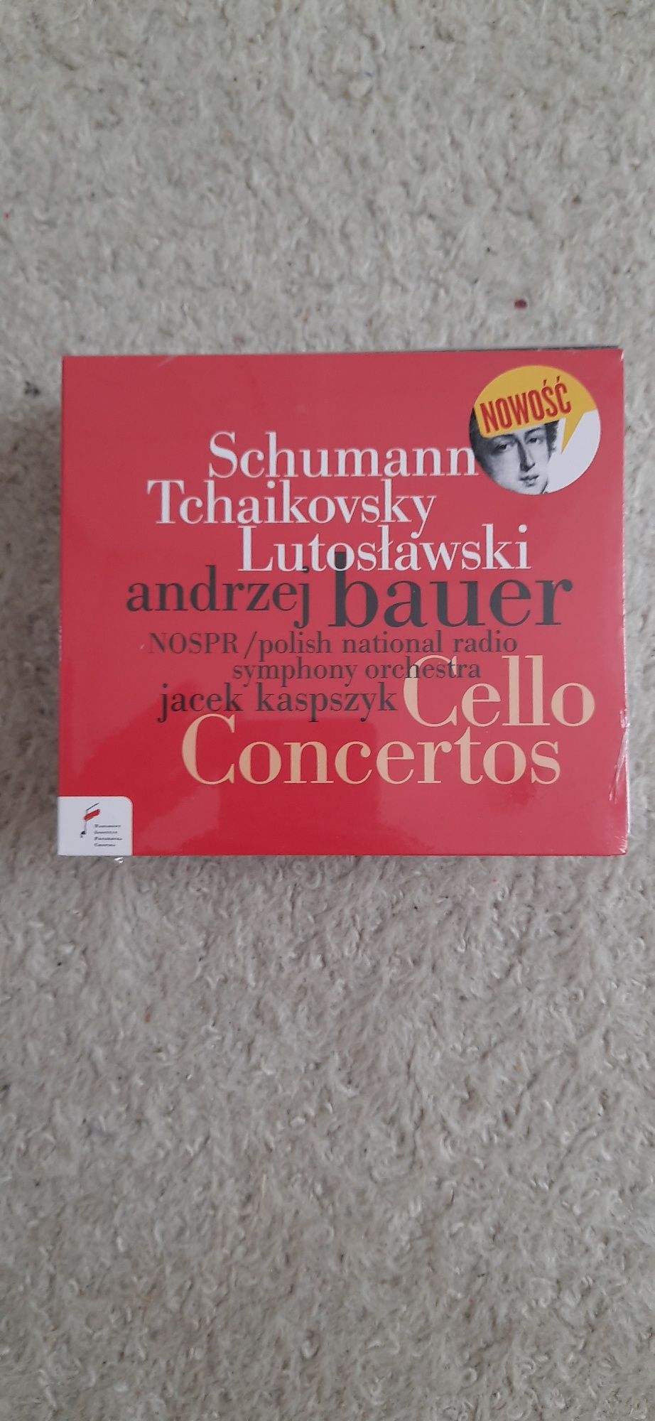 Cello Concertos CD Schumann, Tchaikovsky, nowa, Bauer, Kaspszyk NOSPR