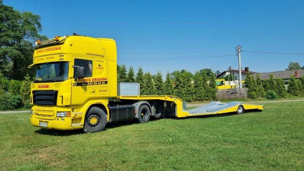 Naczepa niskopodwoziowa wynajem Transport Usługi Holowanie 24H