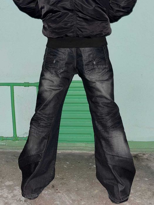 black flared jeans клеш flared pants archive bootcut opium