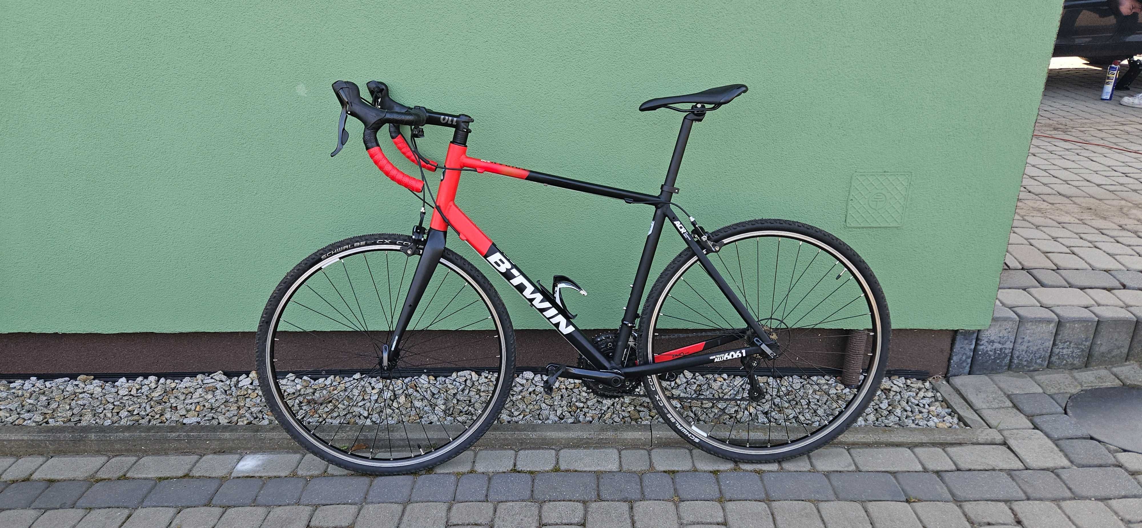 IDEAŁ rower szosowy Triban 520 rama XL schwalbe sora carbon gravel