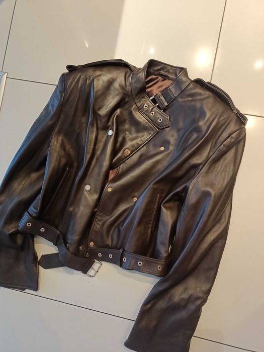 Skórzana kurtka czekolada