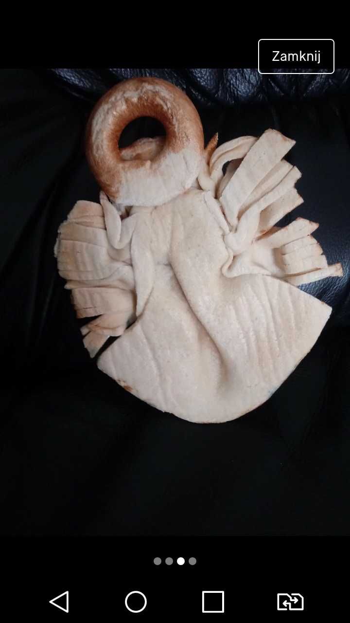 Prezent aniołek ręczna robota decoupage