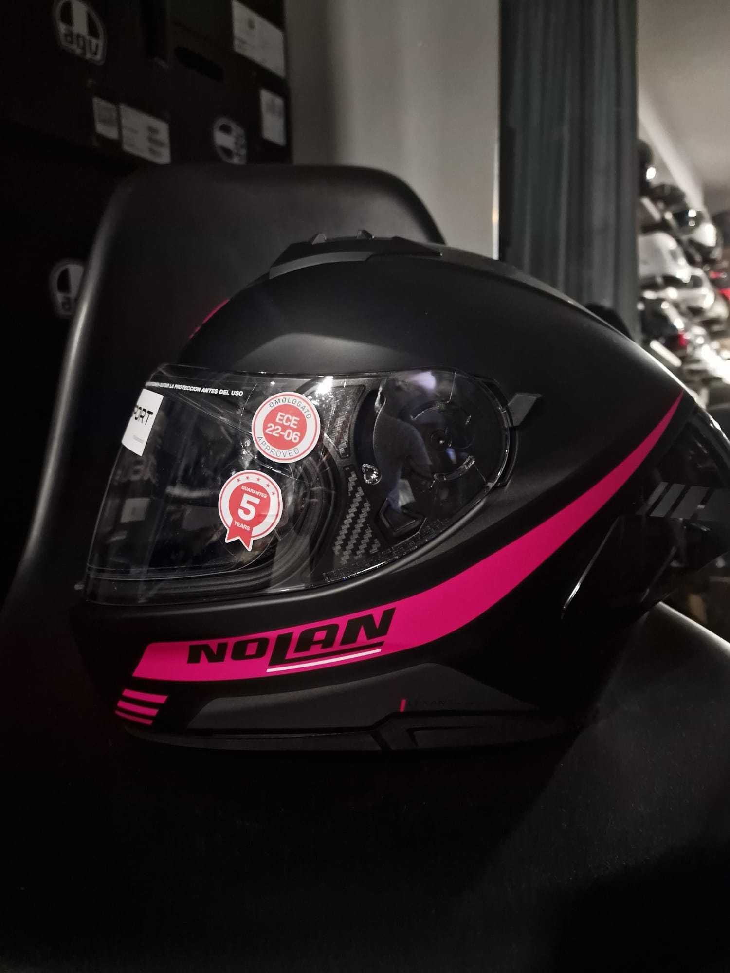 KASK NOLAN N60-6 SPORT Outset Matt Black Fuchsia 'XS 'S GRATISY!