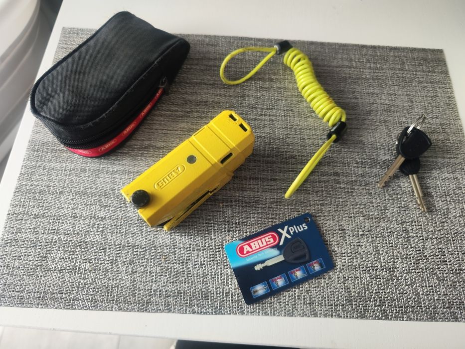 Blokada tarczy hamulcowej ABUS GRANIT™ Detecto XPlus™ 8077 żółty