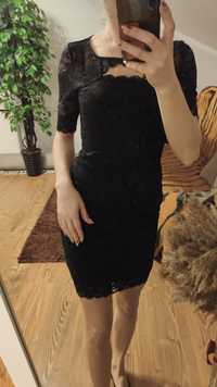 Nowa sukienka GUESS koronkowa mała czarna XS 34