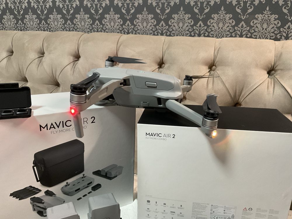 Супер дрон! Квадрокоптер DJI Mavic Air 2 Fly More Combo + 3акб + сумка