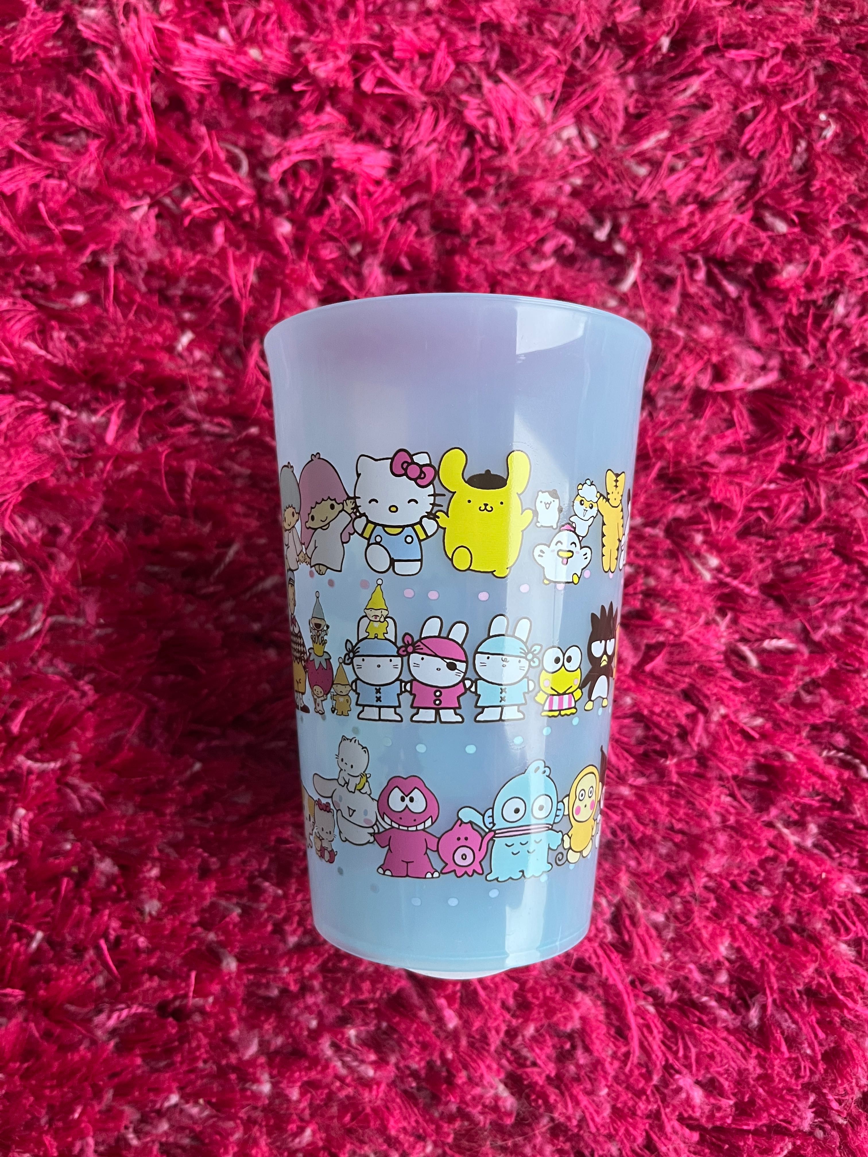 Kubek plastikowy szklanka Sanrio Sugarbunnies Cinnamoroll Hello Kitty