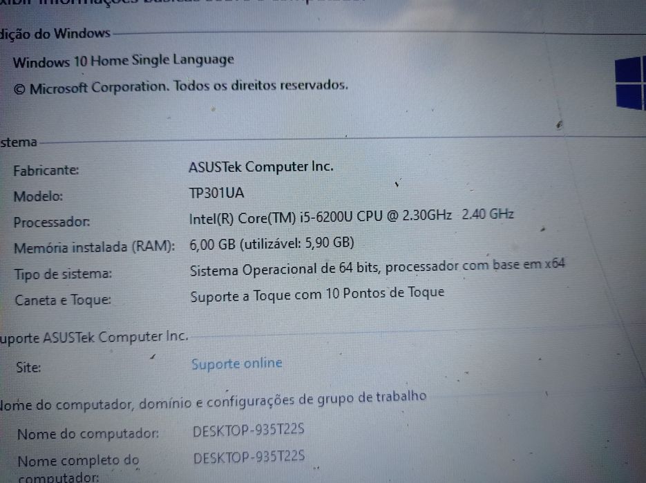 Продам ноут asus tp301ua