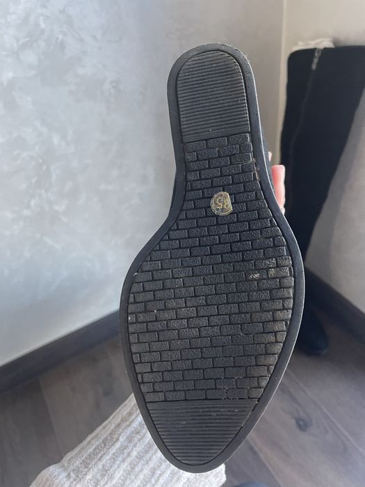 Ботфорди з натуральної замші