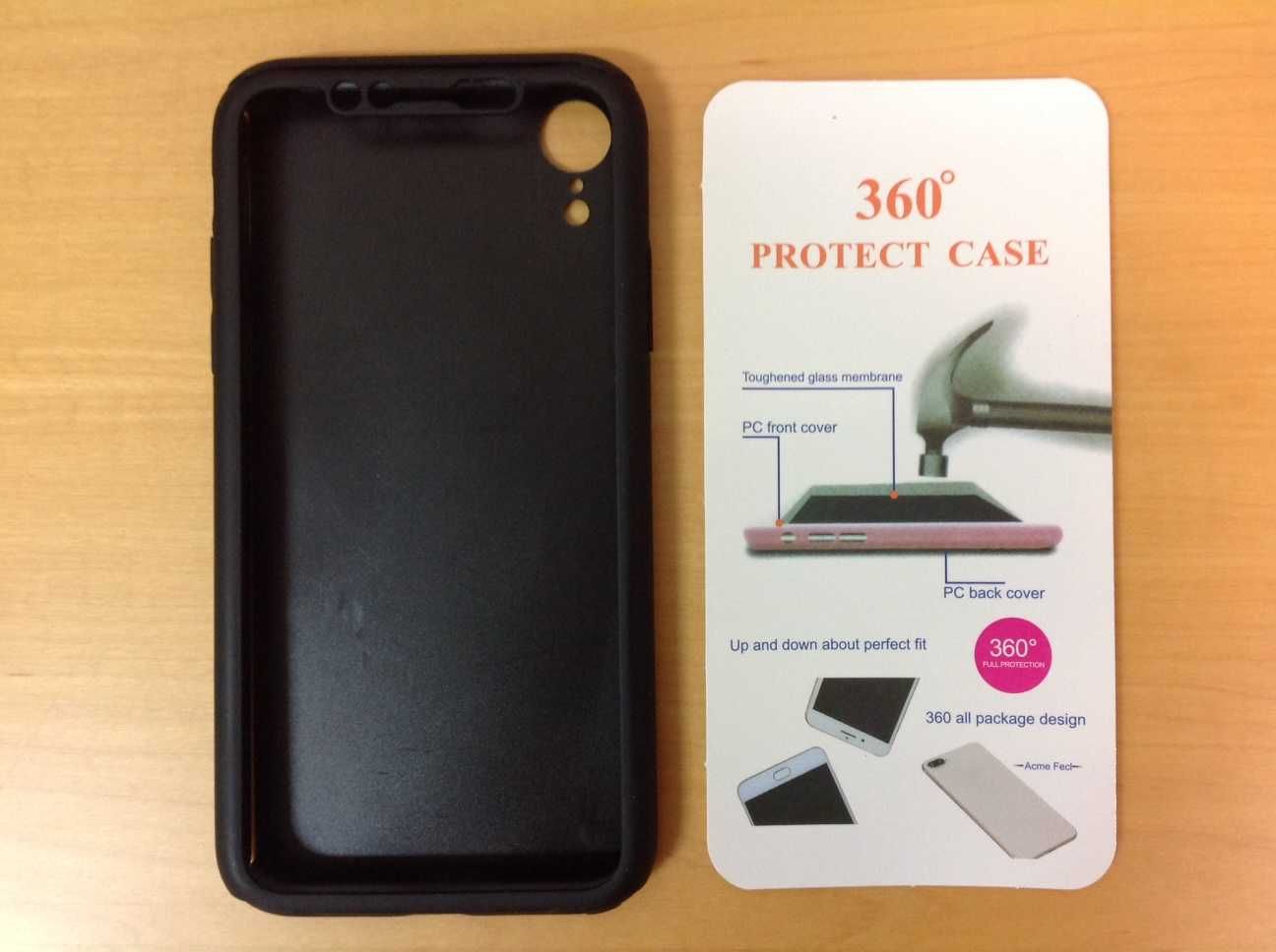 Capa 360º preta para iPhone XR - NOVA (portes incluídos no preço)