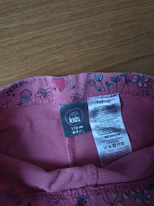 2 x legginsy rozmiar 110
