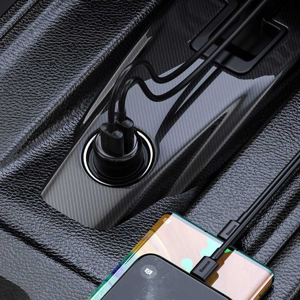 Baseus Transmiter FM Bluetooth AUX/SD 2xUSB Głośnomówiący Sklep Wwa