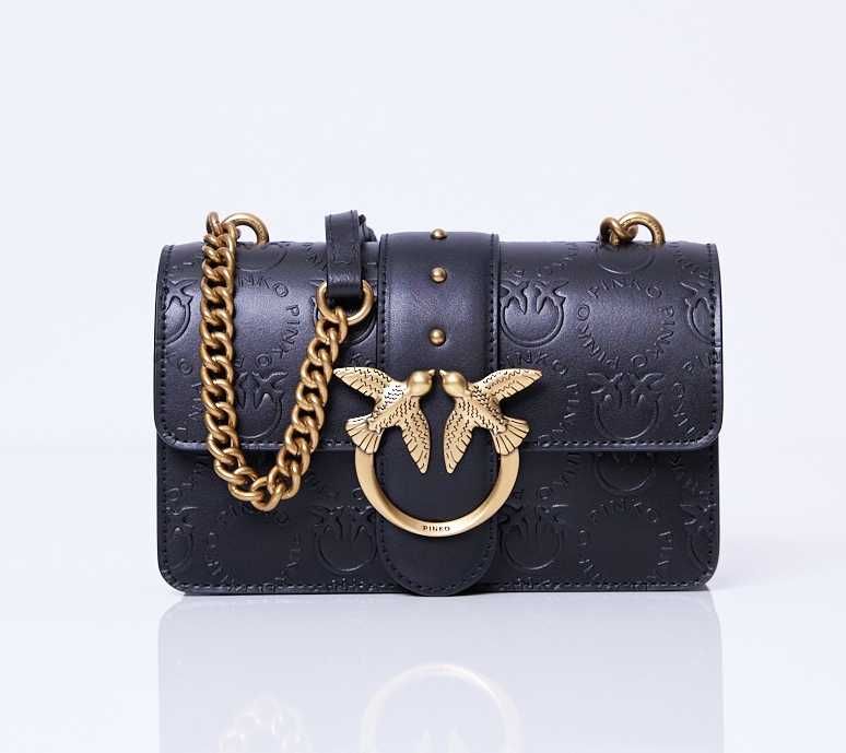 Outlet! PINKO Torebka damska skórzana Love Mini Icon New Monogram