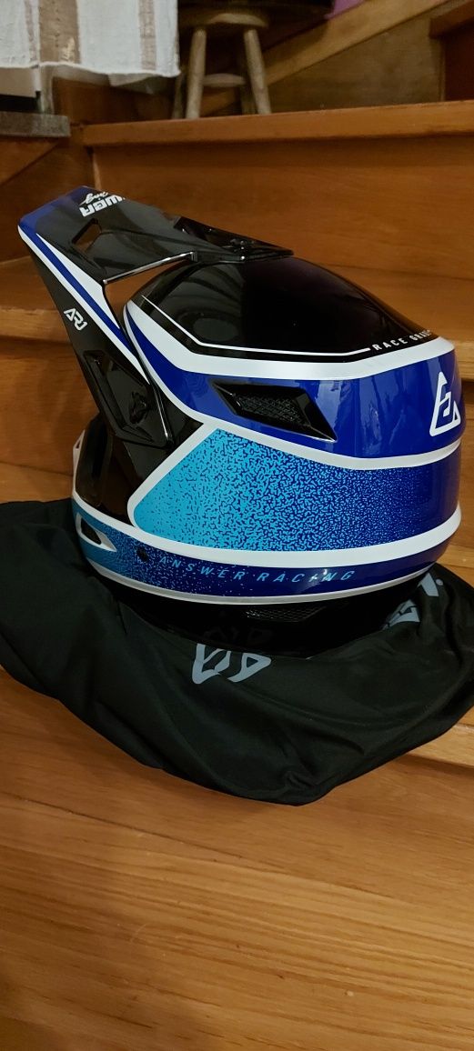 Capacete motocross L e cinta L