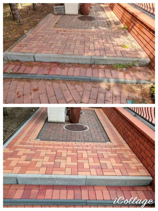 Czyszczenie kostki brukowej, płotów, ogrodzeń, altan, tarasów itp