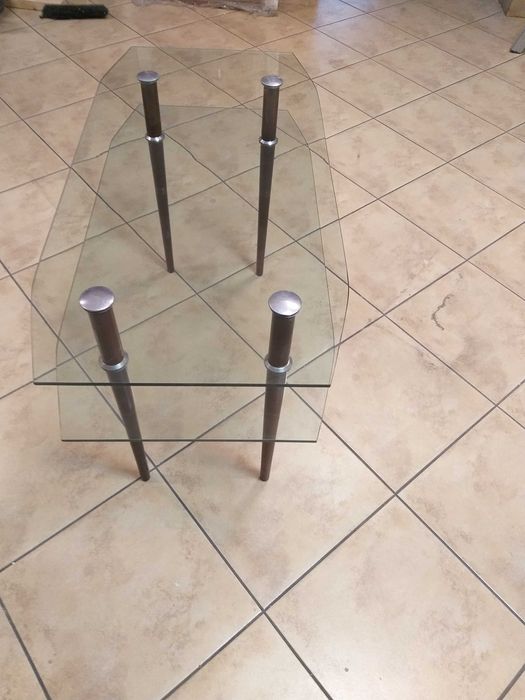 Ława szklana szer.48cm x dł. 98cm x wys. 60cm