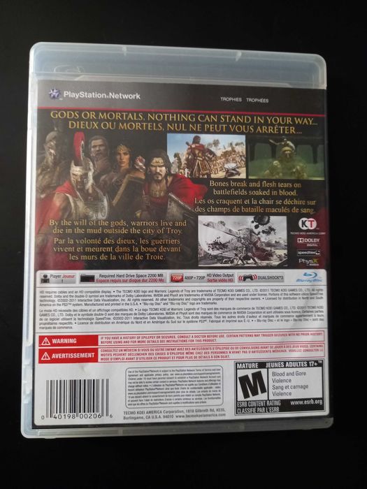 Warriors: Legends of Troy ps3